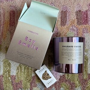 Boy Smells Rhubarb Smoke Candle New in Box NWT Rare